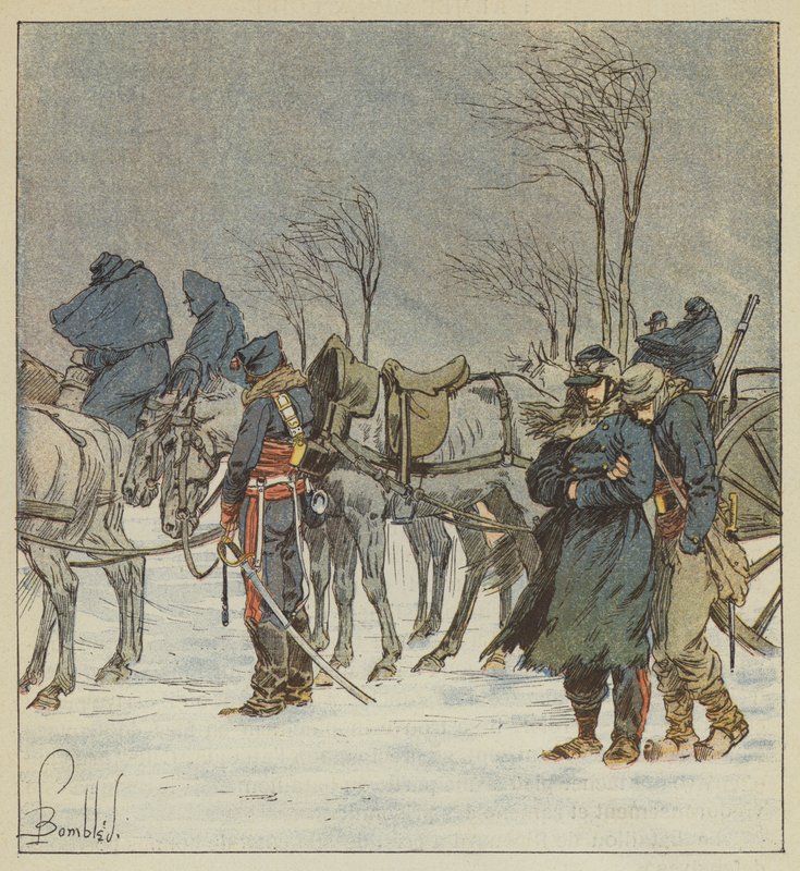 21. korps artilleri av after Louis Charles Bombled