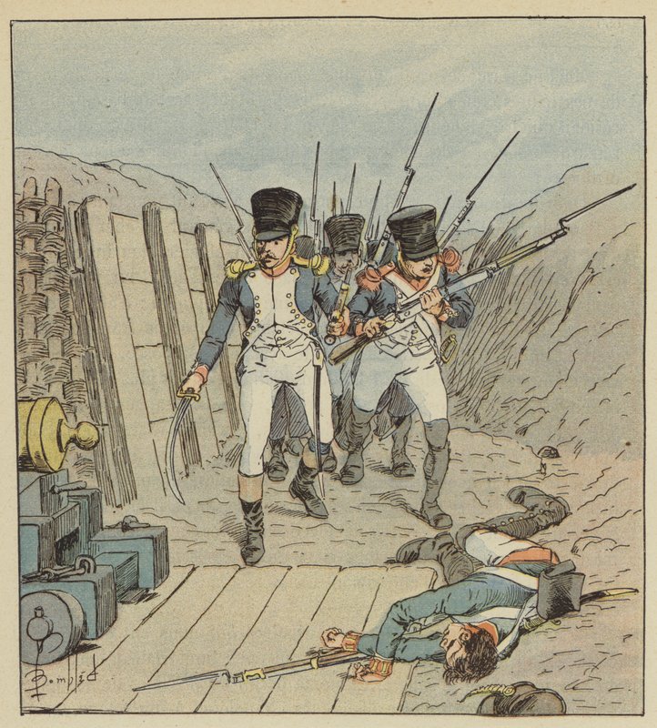 Kaptein de Chambure, sjefen for dette berømte selskapet, etc. av after Louis Charles Bombled