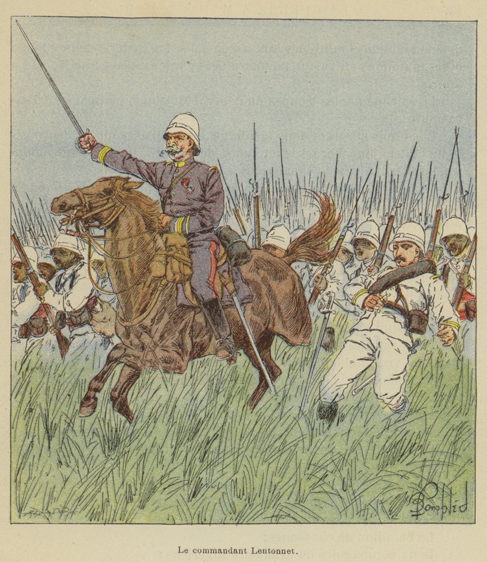 Kommandør Lentonnet av after Louis Charles Bombled