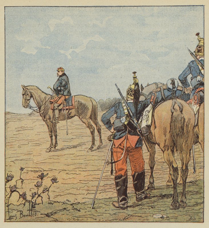 General Barry dagen før Coulmiers av after Louis Charles Bombled