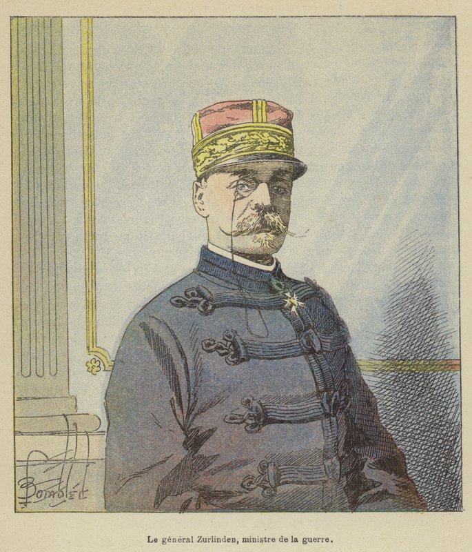 General Zurlinden, krigsminister av after Louis Charles Bombled