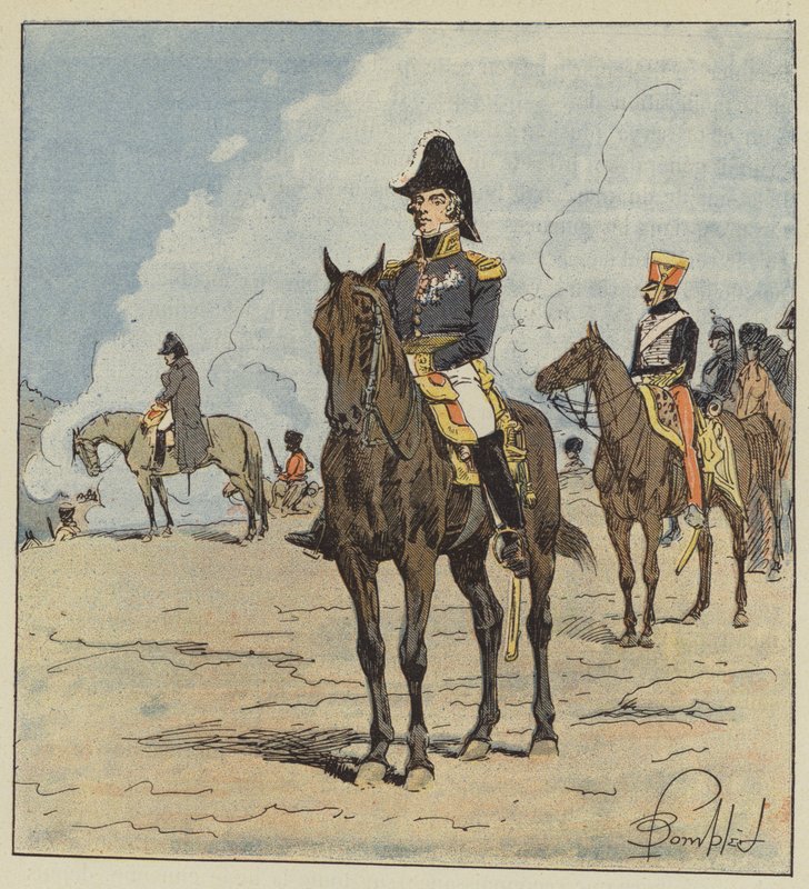 Marskalk Berthier av after Louis Charles Bombled