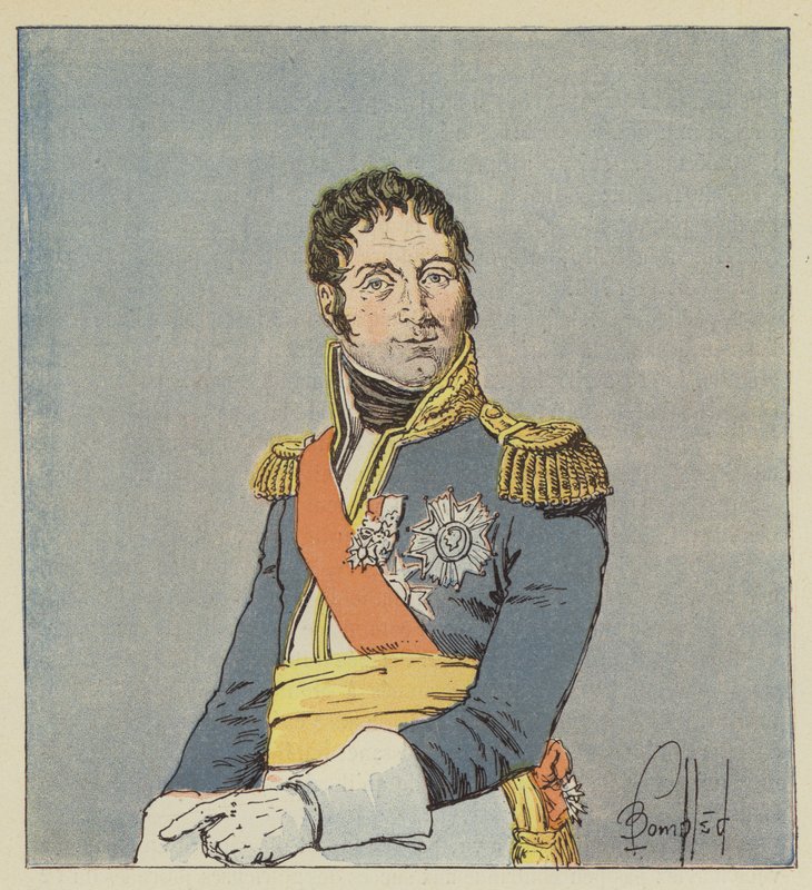 Marskalk Massena av after Louis Charles Bombled