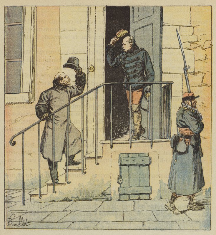 Prinsen de Joinville og general des Pallieres av after Louis Charles Bombled