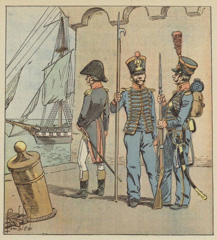 De samme mennene fikk både sjømenn og soldater av after Louis Charles Bombled