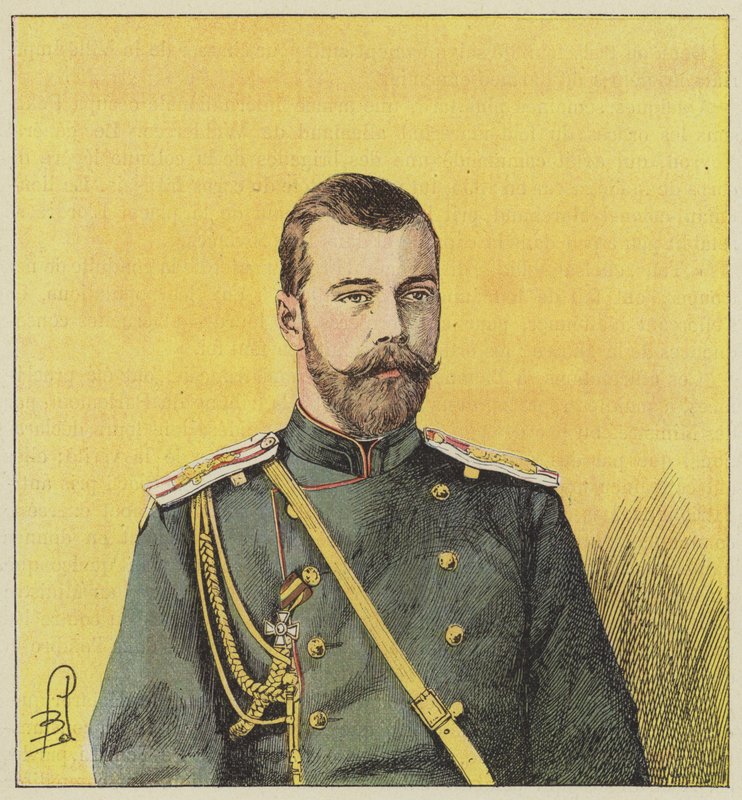 Nicholas II, keiser av Russland av after Louis Charles Bombled