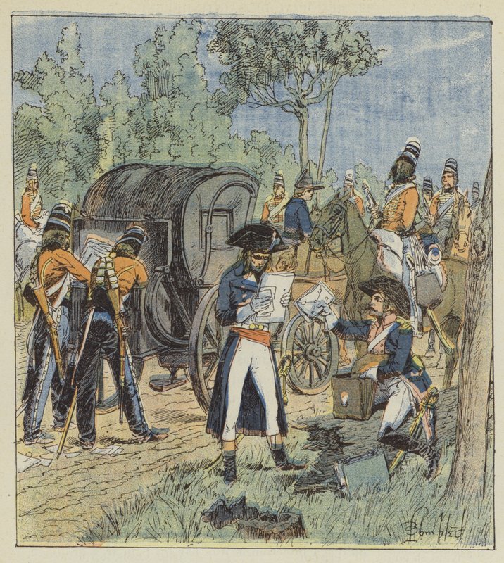 Bevis på Pichegrus svik finnes i varebilene til den østerrikske general Kinglin av after Louis Charles Bombled