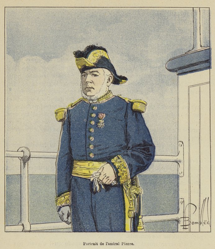 Portrett av admiral Pierre av after Louis Charles Bombled