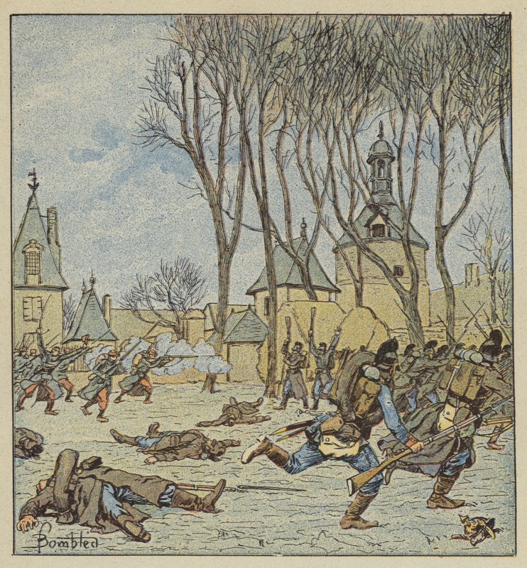 Fangst av Villepion-slottet av franskmennene av after Louis Charles Bombled