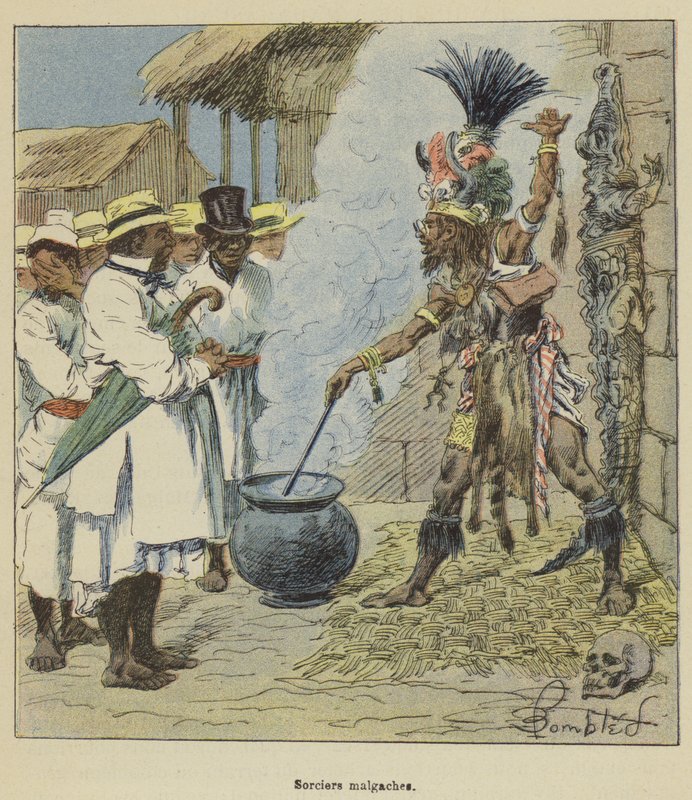 Madagaskiske trollmenn av after Louis Charles Bombled