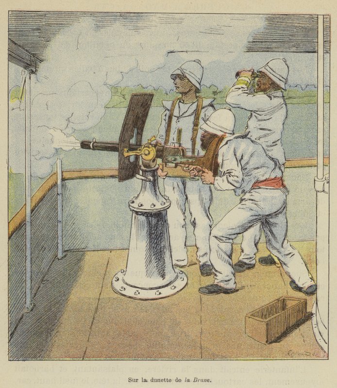 På den modige bæsj av after Louis Charles Bombled