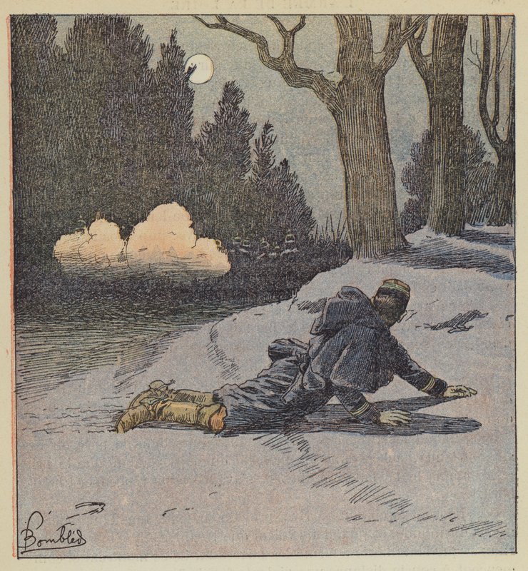Overraskelse til Chambord, oberstløytnant Pinelli av after Louis Charles Bombled