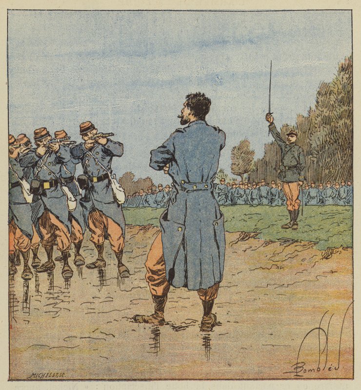 En henrettelse i 17. korps av after Louis Charles Bombled