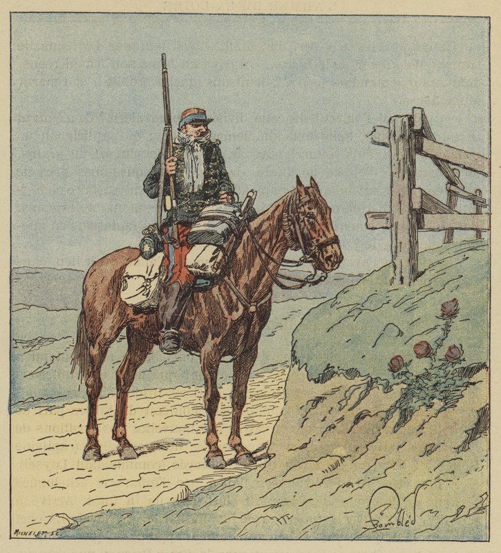 Stjernen til de 6. husarene av after Louis Charles Bombled