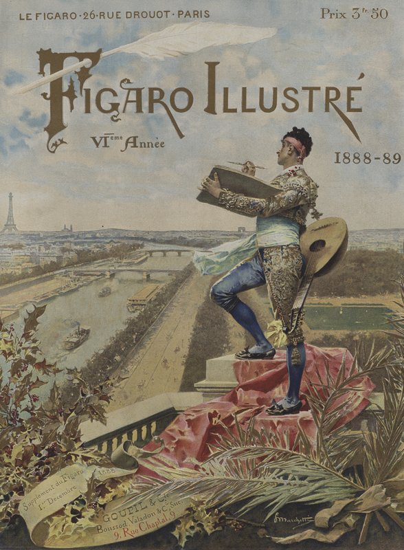 Forside av Le Figaro Illustre, 1. desember 1888 av after Ludovico Marchetti
