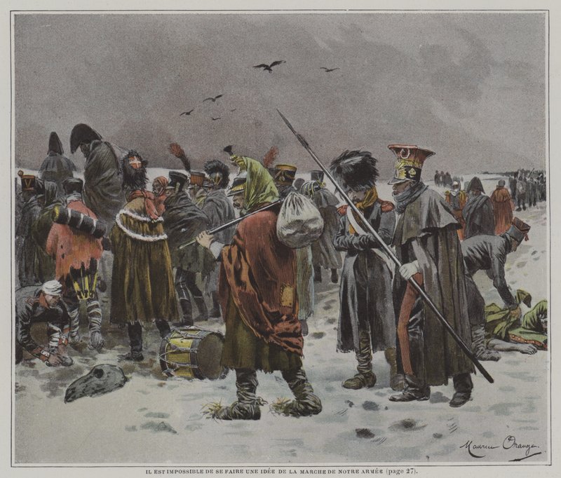 Det er umulig å få en ide om fremgangen til hæren vår av after Maurice Henri Orange