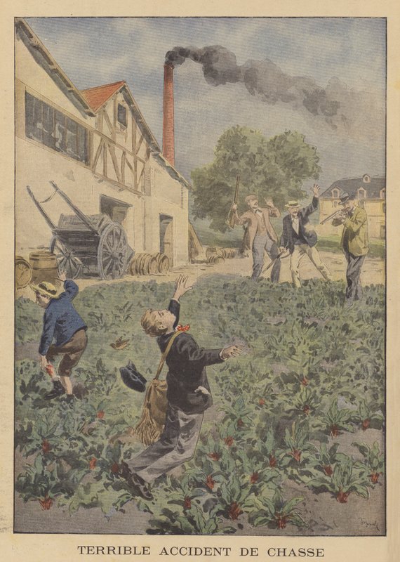 En forferdelig jaktulykke av after Oswaldo Tofani