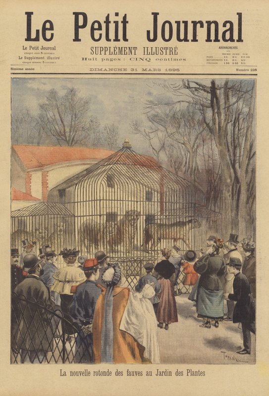 Ny villdyrinnhegning i Jardin des Plantes av after Oswaldo Tofani