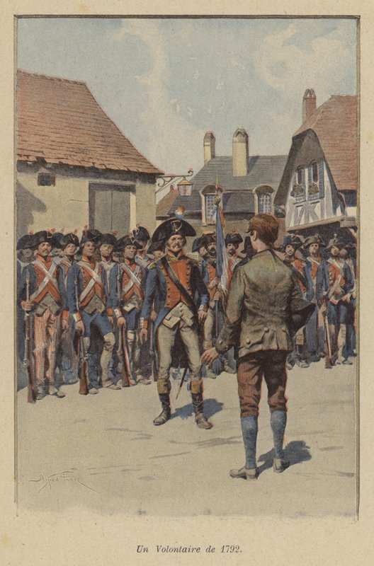 En frivillig fra 1792 av after Paris