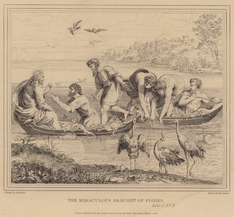 The Miraculous Draft of Fishes, Luke av after Raphael