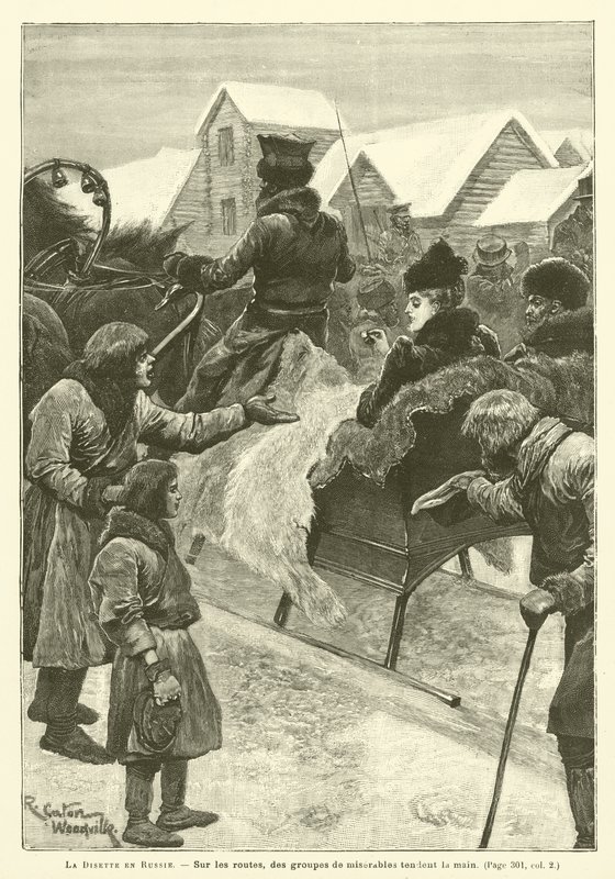 Hungersnød i Russland av after Richard Caton II Woodville