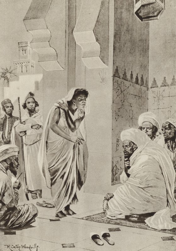 Markedsplass i Afrika, hvor salget er til salgs for å bli sendt til Amerika av after Richard Caton II Woodville