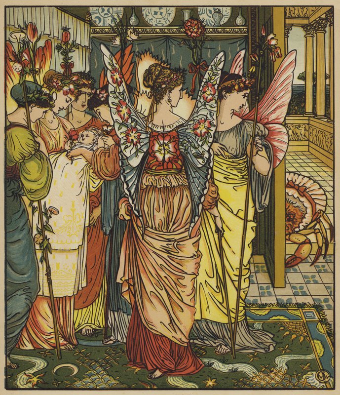 Utseendet til Fairy Crab av after Walter Crane