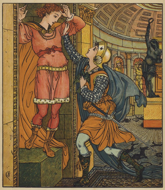 Belle-Etoile bryter trolldommen av after Walter Crane
