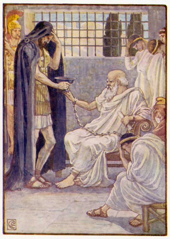 Han drakk innholdet som om det var et fat til vin av after Walter Crane