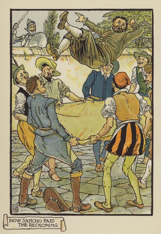 Hvordan Sancho betalte regnskapet av after Walter Crane