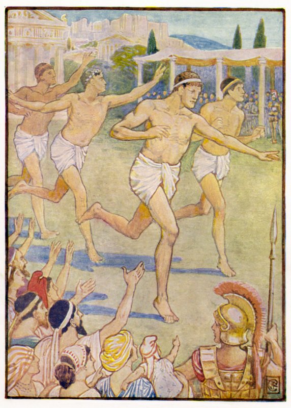 I de tidligste tider var et enkelt fotløp den eneste begivenheten av after Walter Crane