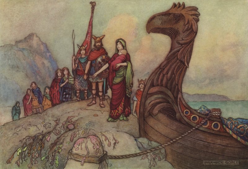 Geoffrey Chaucer, The Man of Laws Tale av after Warwick Goble