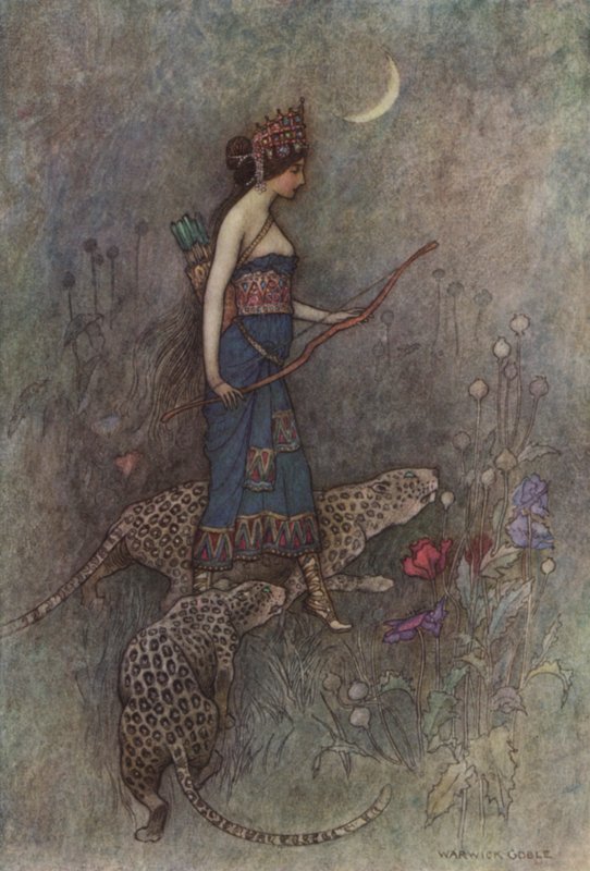 Geoffrey Chaucer, Munkens fortelling av after Warwick Goble