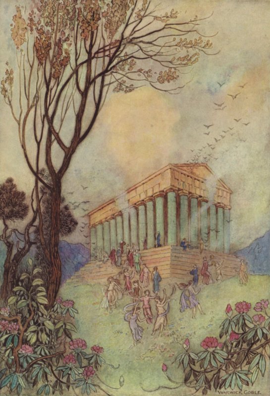 Geoffrey Chaucer, Fuglenes parlament av after Warwick Goble