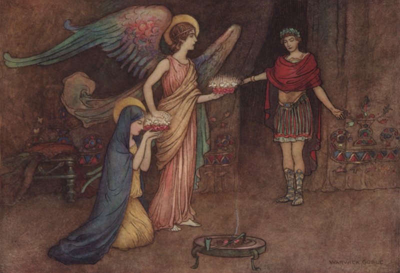 Geoffrey Chaucer, The Second Nuns Tale av after Warwick Goble