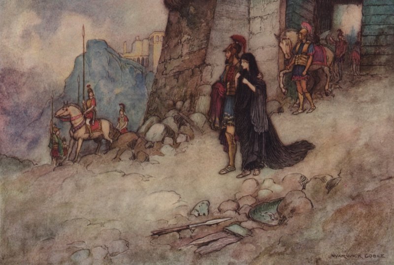 Geoffrey Chaucer, Troilus og Criseyde av after Warwick Goble