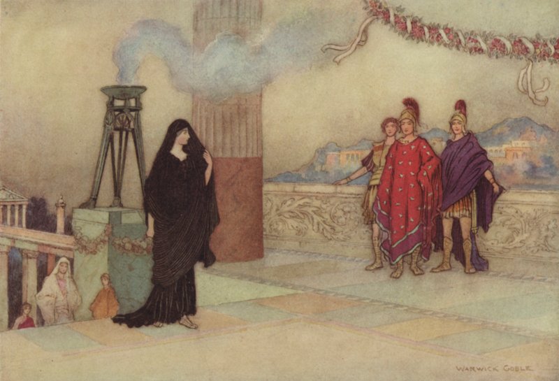 Geoffrey Chaucer, Troilus og Criseyde av after Warwick Goble