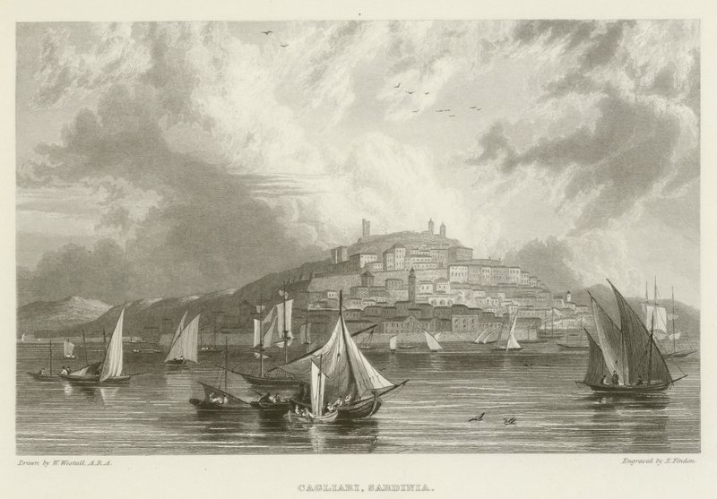 Cagliari, Sardinia av William after Westall