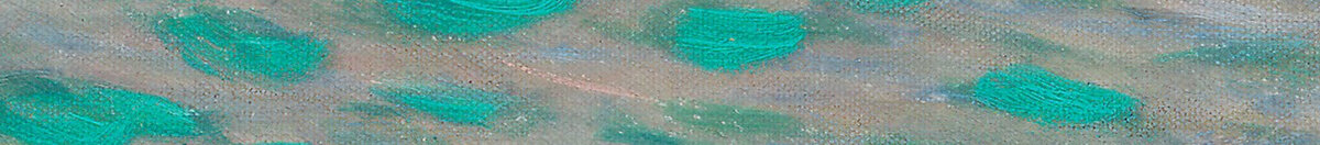 Attersee (Gustav Klimt), Detail: Türkise Wellenstriche