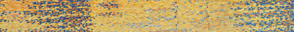 Havnen ved solnedgang, opus 236 (Paul Signac), Detail: Goldene Spiegelungen