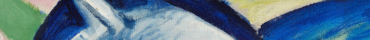 Blå hest I (Franz Marc), Detail: Dunkelblaue Mähne
