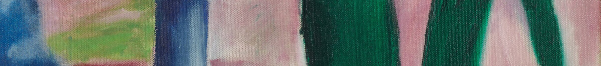 Blå hest I (Franz Marc), Detail: Grüne Blattformen