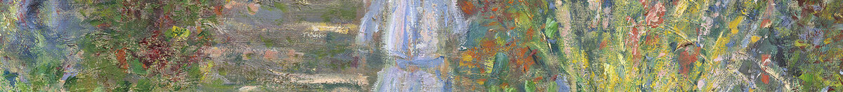 Kunstnerens hage i Vétheuil, 1880 (Claude Monet), Detail: Kind auf der Gartentreppe