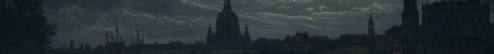 Utsikt over Dresden ved måneskinn (Johan Christian Dahl)