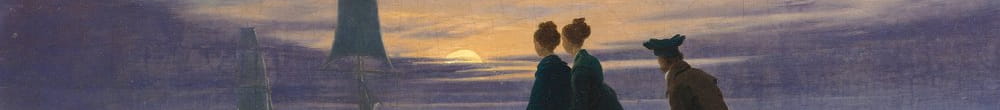 Månen stiger ved sjøen (Caspar David Friedrich)
