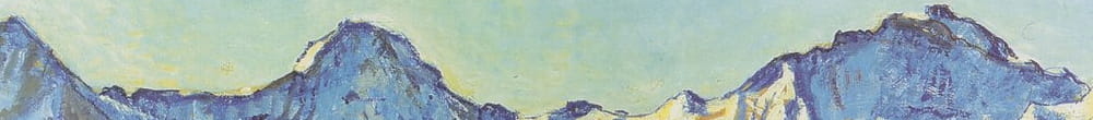 Eiger, Mönch og Jungfrau i morgensolen (Ferdinand Hodler)