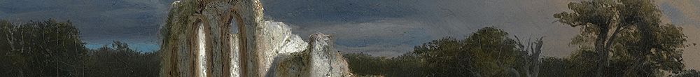 Måneskinnlandskap med en ruin (Arnold Böcklin)