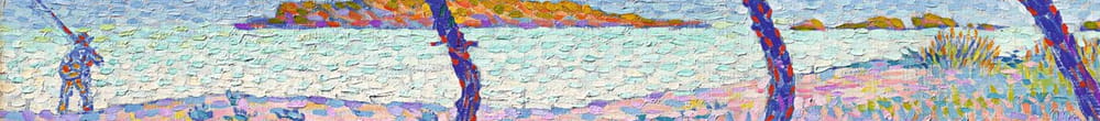 Stranden ved Saint-Clair, 1896. (Henri Edmond Cross)