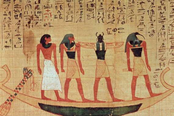 Hieroglyfer og veggmaleri