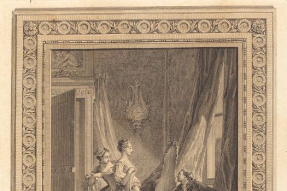 Nicolas Ponce after Pierre Antoine Baudouin with border by Charles Nicolas Cochin II